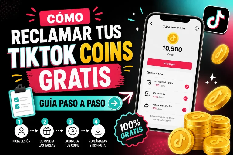 Cómo reclamar tus TikTok Coins gratis guía paso a paso